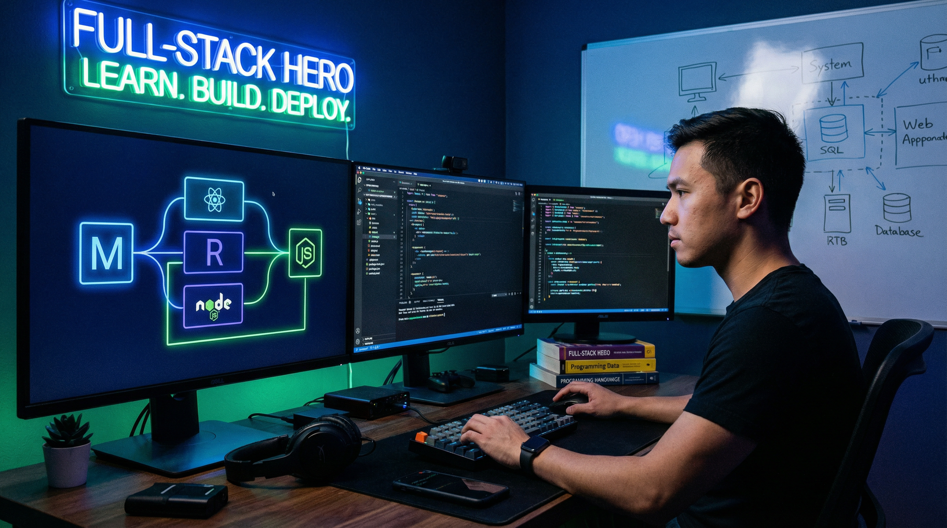 Hero background: Full-Stack Web Development Course