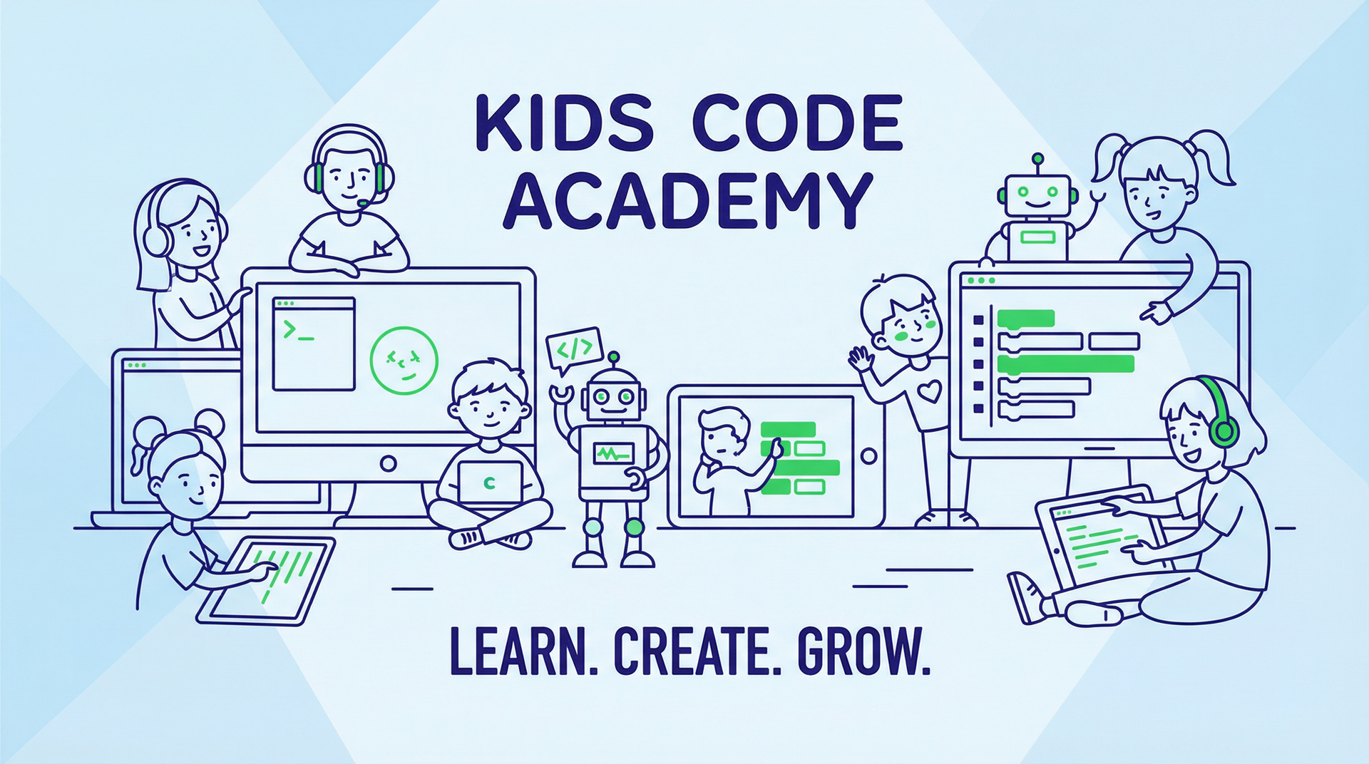 Hero background: kids coding programs in Cairo